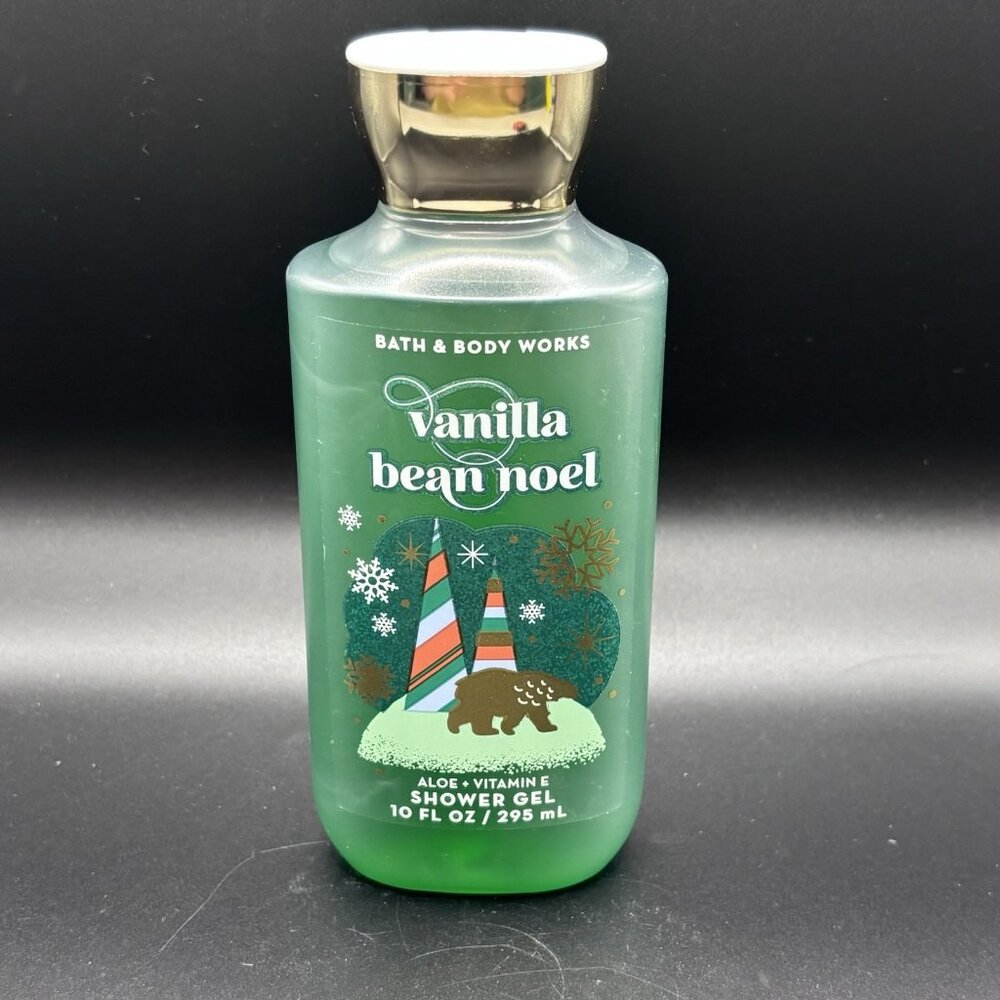 Bath & Body Works Vanilla Bean Noel Moisturizing Body Wash Shower Gel 10 oz